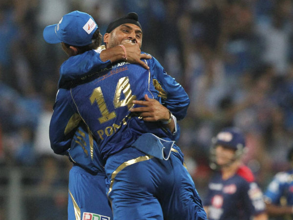 File photo: Harbhajan and Ponting celebrating during MI's match at IPL File photo: Harbhajan and Ponting celebrating during MI's match at IPL