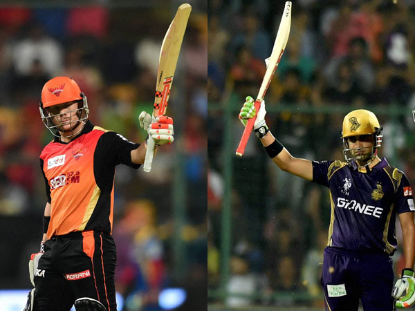 Captains Warner (left) and Gambhir Captains Warner (left) and Gambhir