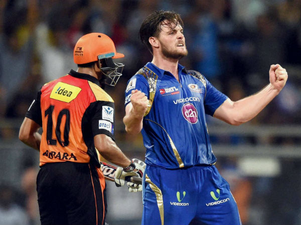 Mitchell McClenaghan (right) celebrates after dismissing Ravi Bopara Mitchell McClenaghan (right) celebrates after dismissing Ravi Bopara