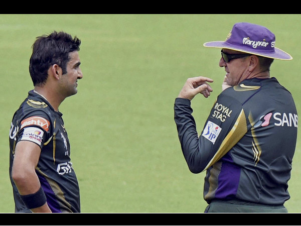 File photo: Bayliss (right) with KKR captain Gautam Gambhir File photo: Bayliss (right) with KKR captain Gautam Gambhir