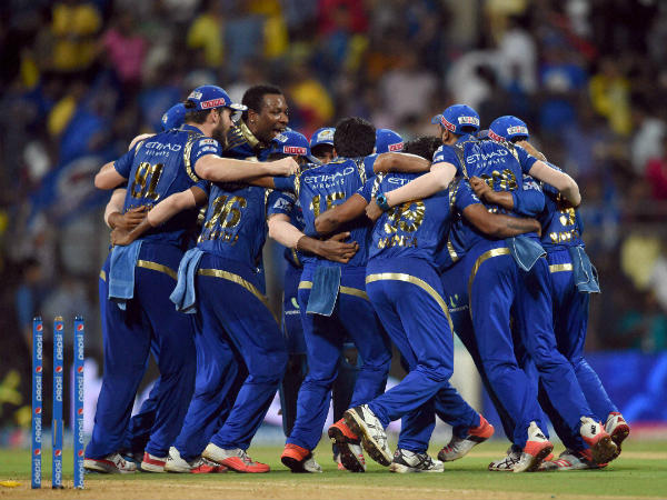 Mumbai Indians' players celebrate their win over CSK in Qualifier 1 Mumbai Indians' players celebrate their win over CSK in Qualifier 1