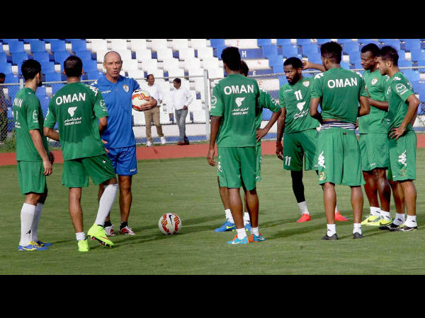 Oman team during training in Bengaluru Oman team during training in Bengaluru