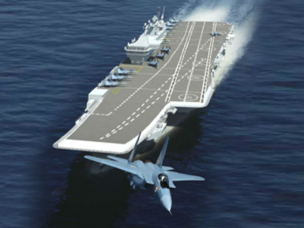 India's first indigenous aircraft carrier INS Vikrant undocked. India's first indigenous aircraft carrier INS Vikrant undocked.