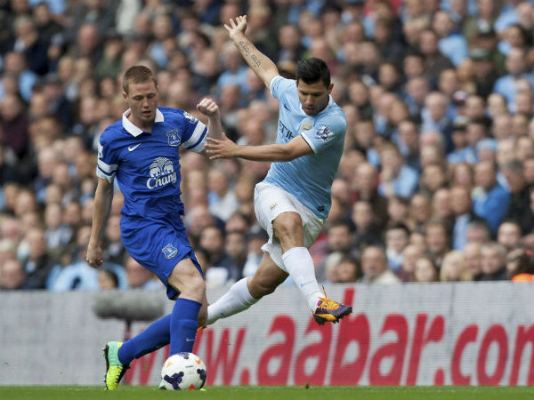 File photo of Sergio Aguero (right) during an English Premier League match for Manchester City File photo of Sergio Aguero (right) during an English Premier League match for Manchester City