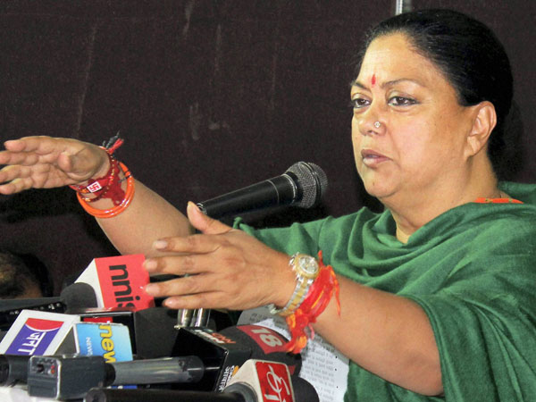 Vasundhara Raje cancels Punjab visit Vasundhara Raje cancels Punjab visit