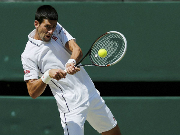 File photo of Novak Djokovic at Wimbledon last year File photo of Novak Djokovic at Wimbledon last year
