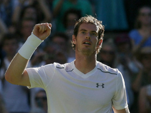 Andy Murray of Britain celebrates after defeating Mikhail Kukushkin of Kazakhstan Andy Murray of Britain celebrates after defeating Mikhail Kukushkin of Kazakhstan