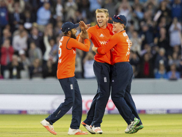 Adil Rashid (left) finds a place in the squad. Also seen in this file photo are David Willey (centre) and ODI captain Eoin Morgan Adil Rashid (left) finds a place in the squad. Also seen in this file photo are David Willey (centre) and ODI captain Eoin Morgan