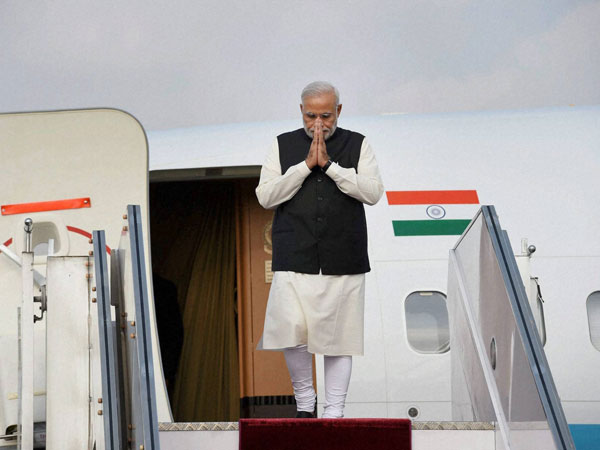 Modi arrives in Astana Modi arrives in Astana