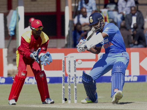 Stuart Binny plays a shot Stuart Binny plays a shot