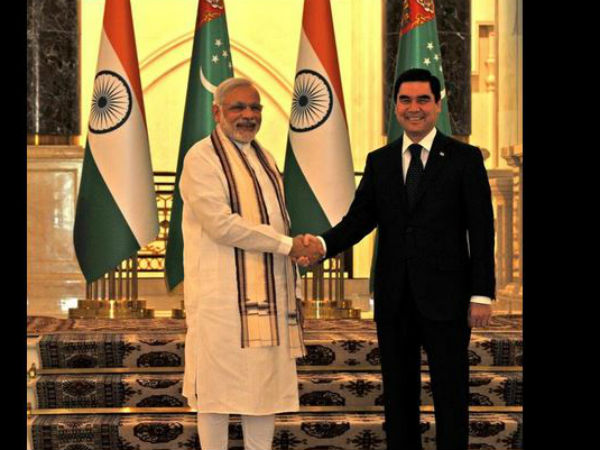 President of Turkmenistan welcomes PM Modi