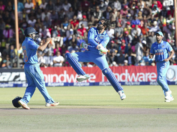 Robin Uthappa (centre) celebrating during the ODI series against Zimbabwe Robin Uthappa (centre) celebrating during the ODI series against Zimbabwe