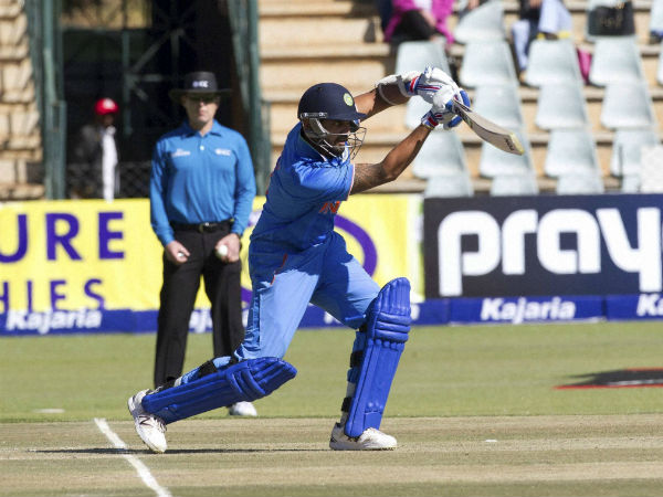 Murali Vijay plays a shot against Zimbabwe in the 2nd ODI on Sunday (July 12) Murali Vijay plays a shot against Zimbabwe in the 2nd ODI on Sunday (July 12)
