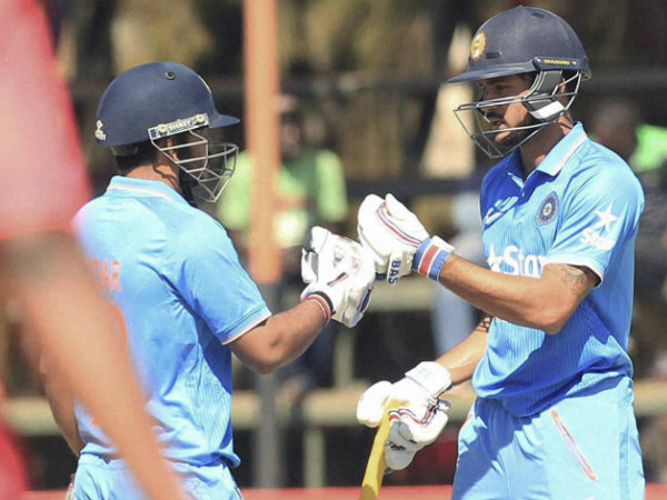 Manish Pandey, right, and Jadhav during their partnership Manish Pandey, right, and Jadhav during their partnership