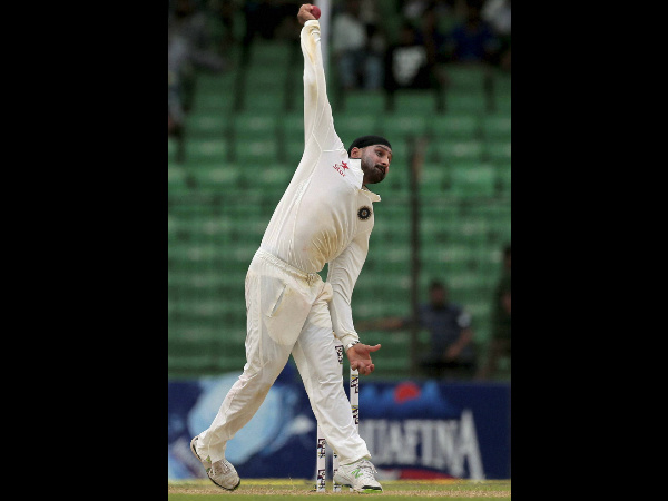 Harbhajan Singh bowls on the last day of their Test against Bangladesh in Fatullah on June 14, 2015 Harbhajan Singh bowls on the last day of their Test against Bangladesh in Fatullah on June 14, 2015