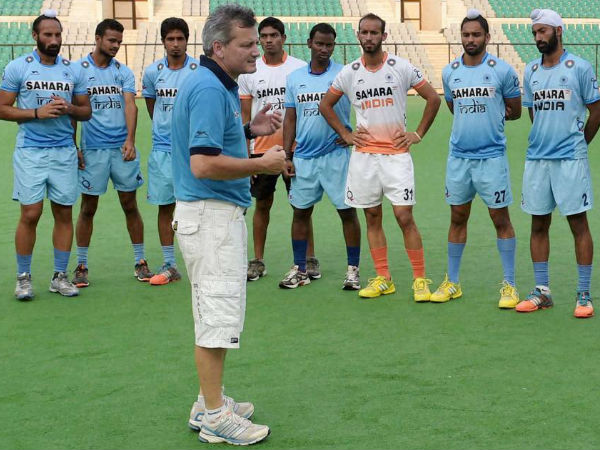File photo: Paul van Ass taking to Indian players File photo: Paul van Ass taking to Indian players