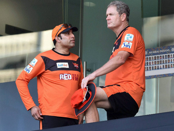 Laxman (left) with Sunrisers Hyderabad coach Tom Moody during IPL Laxman (left) with Sunrisers Hyderabad coach Tom Moody during IPL