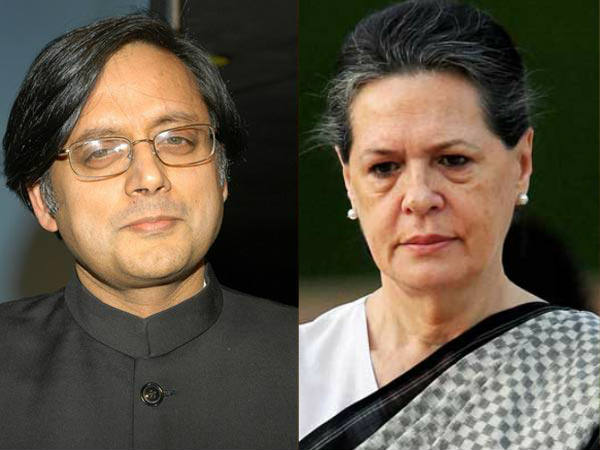 Sonia Gandhi angry with Shashi Tharoor Sonia Gandhi angry with Shashi Tharoor