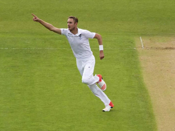 Stuart Broad celebrates after dismissing Chris Rogers Stuart Broad celebrates after dismissing Chris Rogers