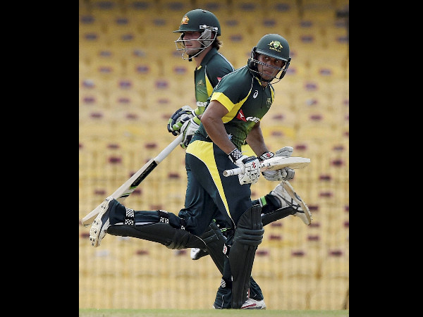 File photo: Burns (left) and Khawaja run between the wickets File photo: Burns (left) and Khawaja run between the wickets