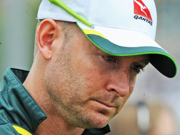 Clarke's reaction after losing the Ashes Clarke's reaction after losing the Ashes