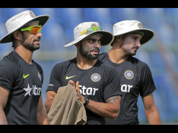 From left: Shikhar Dhawan, Virat Kohli and Harbhajan Singh during a practice session in Sri Lanka From left: Shikhar Dhawan, Virat Kohli and Harbhajan Singh during a practice session in Sri Lanka