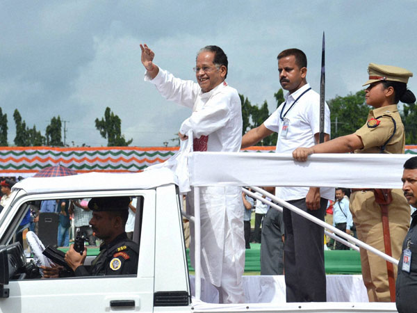 Assam Chef Minister Tarun Gogoi during the 69th Independence Day function in Guwahati Assam Chef Minister Tarun Gogoi during the 69th Independence Day function in Guwahati