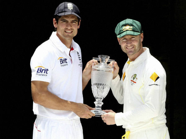 File photo: Cook (left) and Clarke with the Ashes trophy File photo: Cook (left) and Clarke with the Ashes trophy