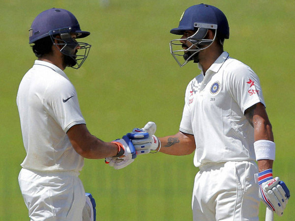 Rohit and Kohli during their partnership Rohit and Kohli during their partnership