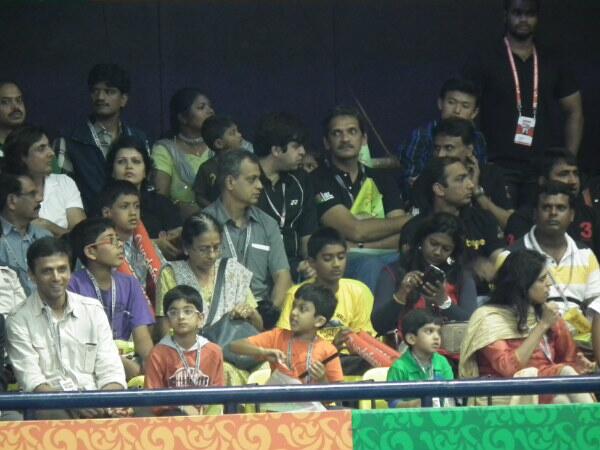 File photo: Front row - Samit (second left) with his father Rahul Dravid (left) File photo: Front row - Samit (second left) with his father Rahul Dravid (left)