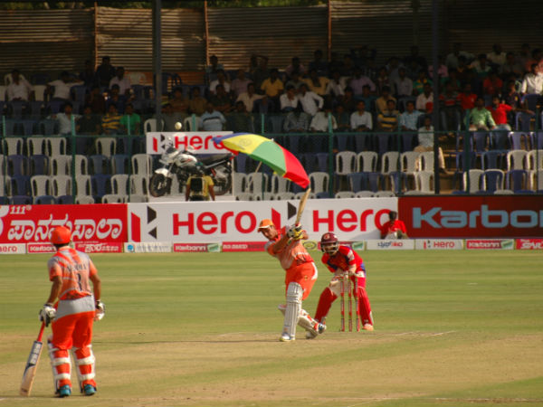 Bharat Chipli in action during his knock of 63 Bharat Chipli in action during his knock of 63