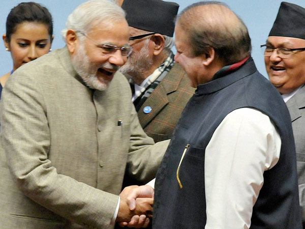 Nawaz Sharif with Narendra Modi Nawaz Sharif with Narendra Modi