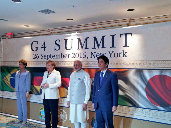 Modi pitches for UNSC seat at G4 summit Modi pitches for UNSC seat at G4 summit