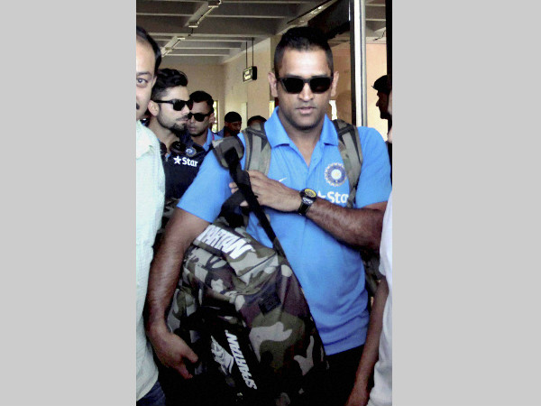 MS Dhoni arrives at Kangra Airport, Gaggal on Monday ahead of T20I match against South Africa at Dharamsala MS Dhoni arrives at Kangra Airport, Gaggal on Monday ahead of T20I match against South Africa at Dharamsala