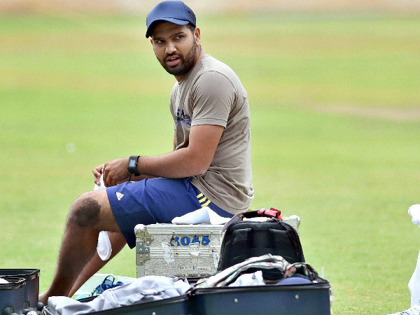 Rohti Sharma is pictured during a practice session at Team India's preparatory camp in Bengaluru recently Rohti Sharma is pictured during a practice session at Team India's preparatory camp in Bengaluru recently