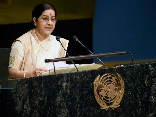 Sushma Swaraj slams Pak at UN Sushma Swaraj slams Pak at UN