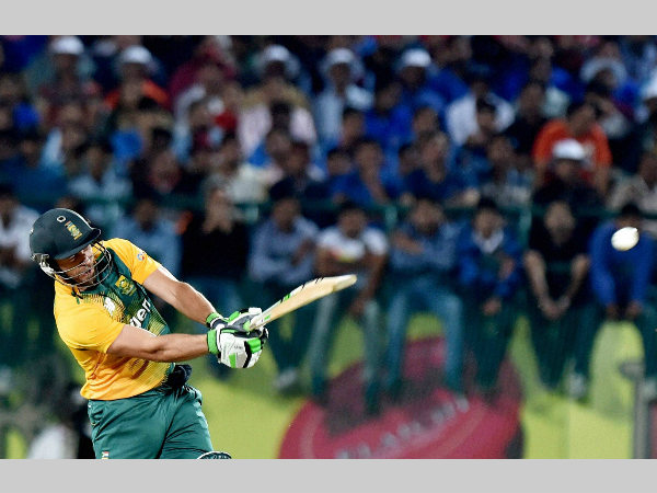 Opener De Villiers plays a shot Opener De Villiers plays a shot