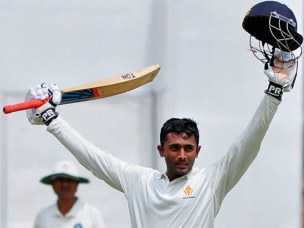 Shreyas Gopal celebrates his century Shreyas Gopal celebrates his century