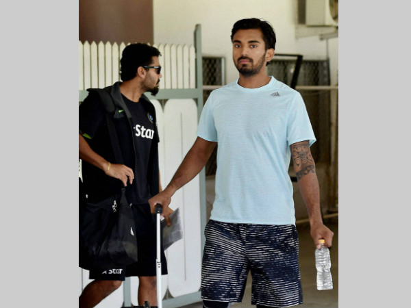 A file picture of KL Rahul (right) at the National Cricket Academy in Bengaluru recently A file picture of KL Rahul (right) at the National Cricket Academy in Bengaluru recently