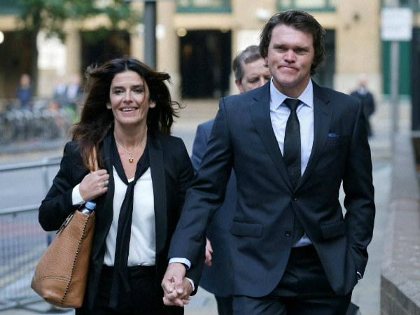 Former New Zealand cricketer Lou Vincent arrives at Southwark Crown Court, with his partner Susie Markham, on Monday Former New Zealand cricketer Lou Vincent arrives at Southwark Crown Court, with his partner Susie Markham, on Monday