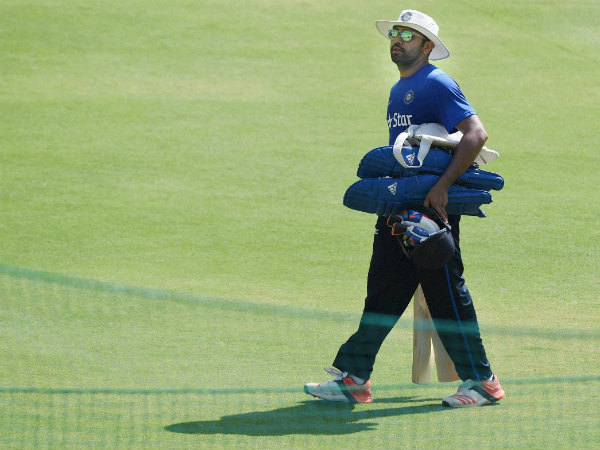 Rohit Sharma arrives for practice at Holkar Stadium in Indore on Tuesday Rohit Sharma arrives for practice at Holkar Stadium in Indore on Tuesday
