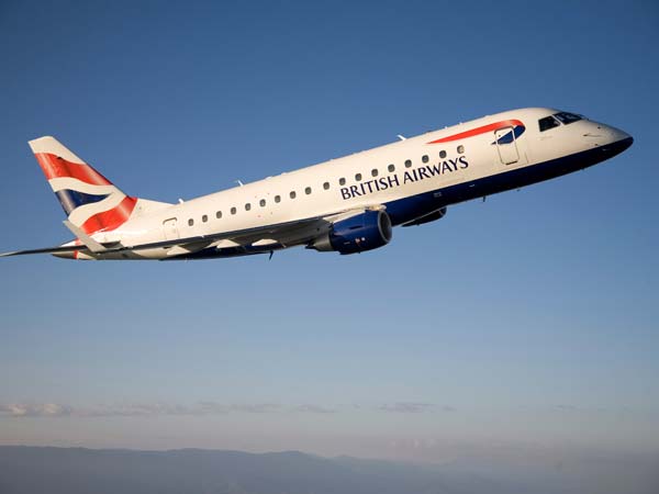 In a first, British Airways' latest Boeing lands in Delhi. In a first, British Airways' latest Boeing lands in Delhi.