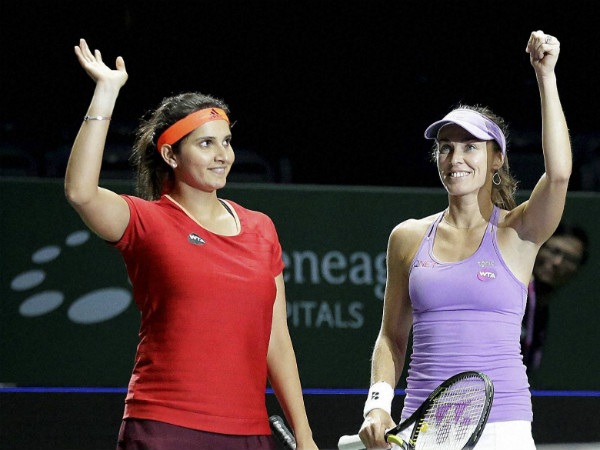 File photo: Sania (left) and Martina File photo: Sania (left) and Martina