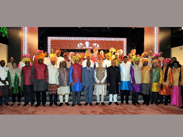 Modi with South African leaders Modi with South African leaders