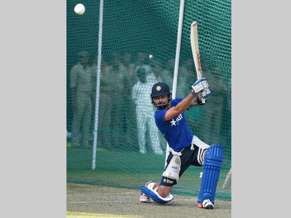 A file picture of Virat Kohli batting in the nets A file picture of Virat Kohli batting in the nets