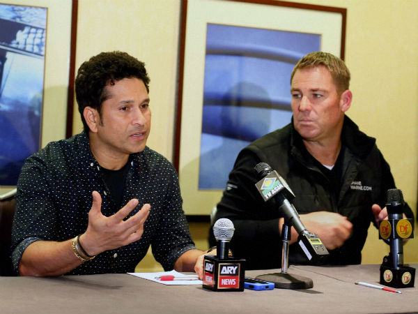 Tendulkar (left) and Warne are ready to face off again Tendulkar (left) and Warne are ready to face off again