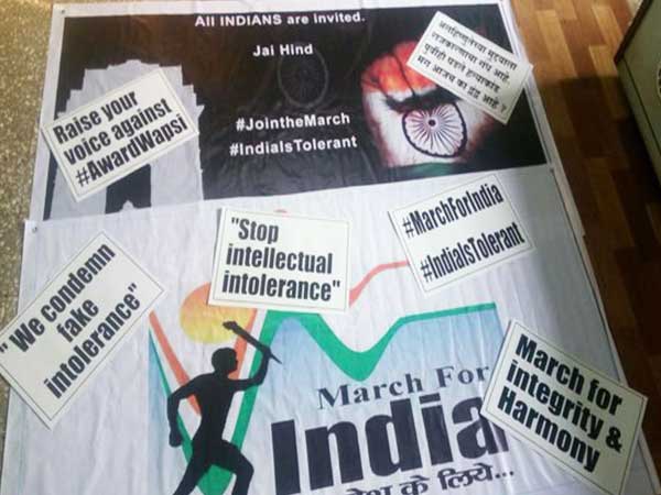 #MarchForIndia: Media heckled at Anupam Kher-led rally. #MarchForIndia: Media heckled at Anupam Kher-led rally.