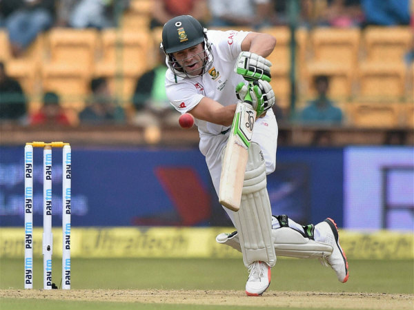 AB de Villiers plays a shot against India in his 100th Test last week in Bengaluru AB de Villiers plays a shot against India in his 100th Test last week in Bengaluru