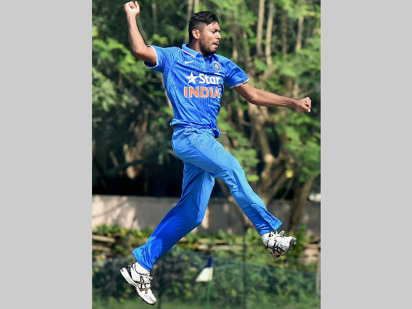 Avesh Khan celebrates a wicket aganist Bangladesh Avesh Khan celebrates a wicket aganist Bangladesh