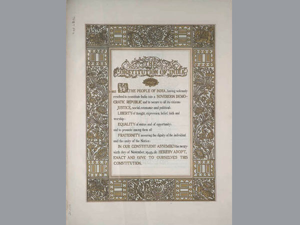 Nov 26 to be marked as Constitution Day Nov 26 to be marked as Constitution Day
